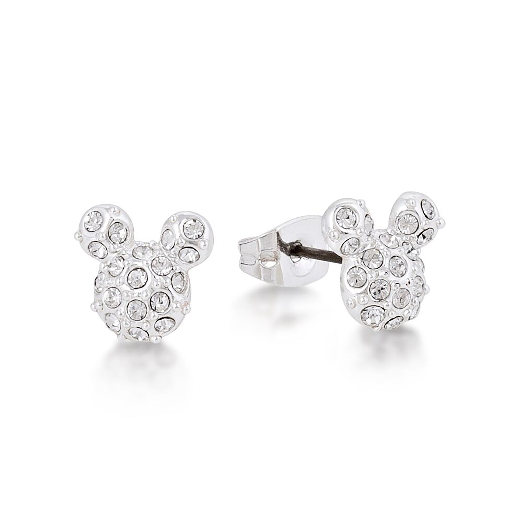 Mickey mouse diamond store stud earrings