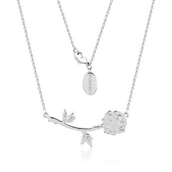 DISNEY Beauty and the Beast Enchanted Rose Necklace