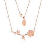 DISNEY Beauty and the Beast Enchanted Rose Necklace