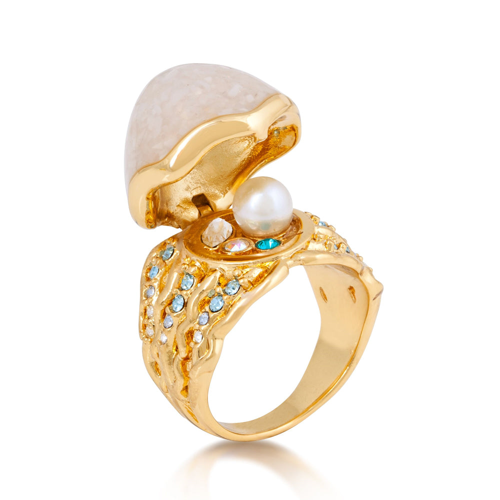 DISNEY The Little Mermaid Ariel Ring  -  Available Sizes: M/O/Q  (NO RESIZE)
