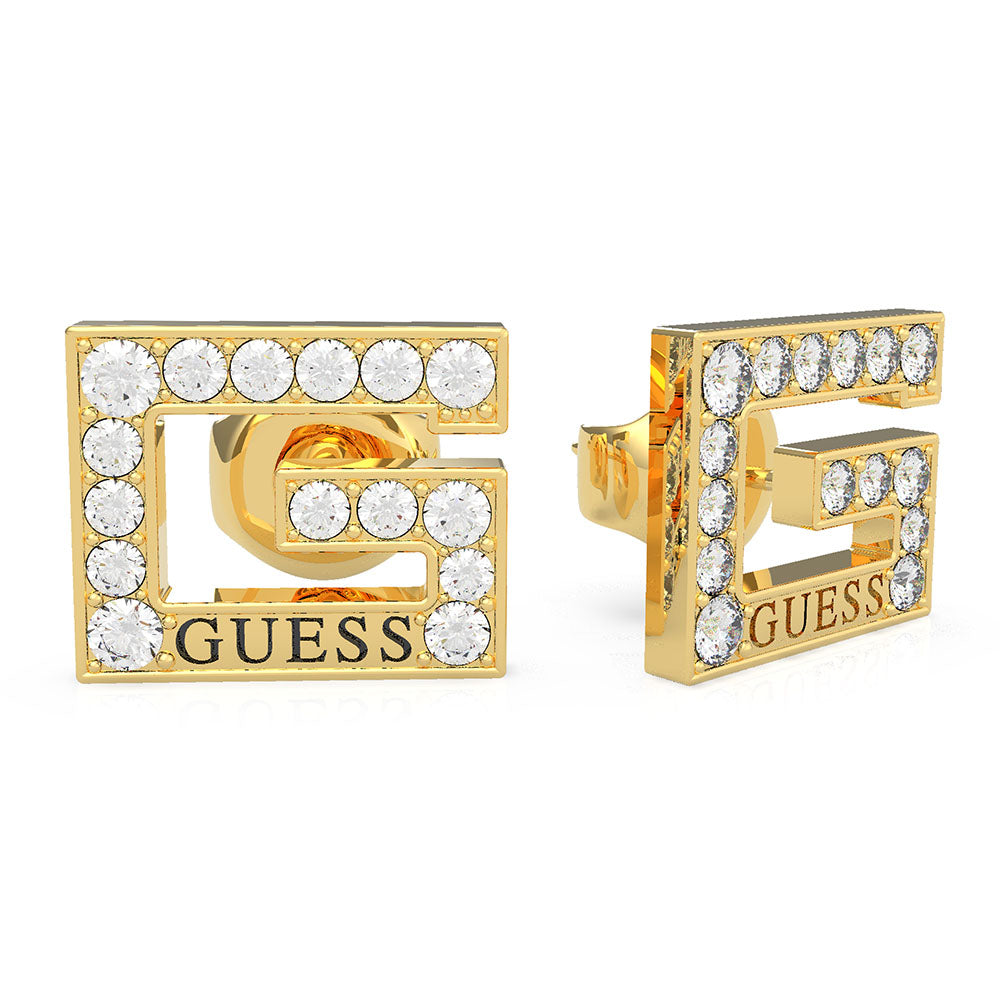GUESS G Squared Pave Stud Earrings