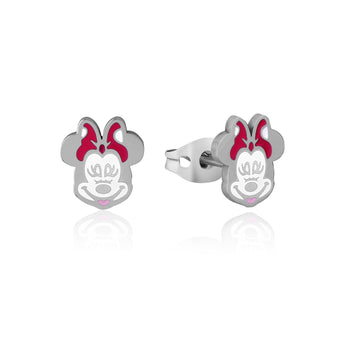 Couture Kingdom Disney Stainless Steel 11mm Animated Minnie Mouse Stud Earrings