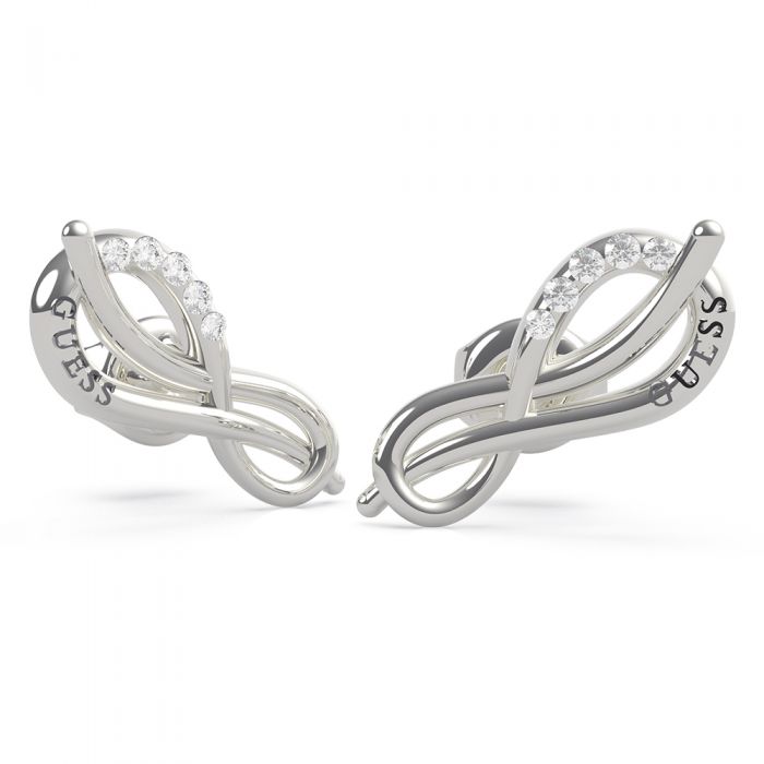GUESS Pave Infinity Stud Earrings SST
