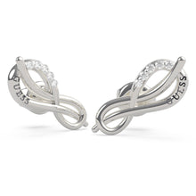 Load image into Gallery viewer, GUESS Pave Infinity Stud Earrings SST