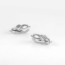 Load image into Gallery viewer, GUESS Pave Infinity Stud Earrings SST