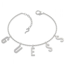 Load image into Gallery viewer, GUESS Pave Letter Charm Bracelet SST
