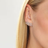 GUESS Script Stud Earrings SST