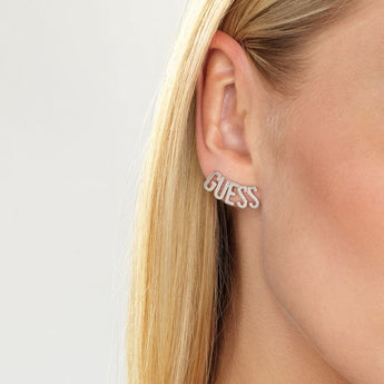 GUESS Script Stud Earrings SST