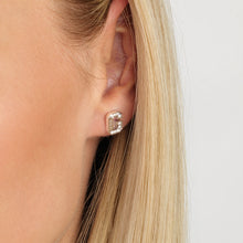 Load image into Gallery viewer, GUESS Pave G Logo Stud Earrings SST