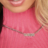 GUESS 16-18" Pave Bold Chain SST