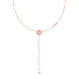 GUESS 16-18" Compass Pendant Y Chain SST+RGP