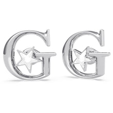 Load image into Gallery viewer, GUESS Stainless Steel 15mm G Logo Star Stud Earrigs