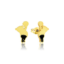Load image into Gallery viewer, Disney Gold Plated Winnie The Pooh Honey Drip 15mm Stud Earrings