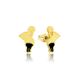 Couture Kingdom Disney Gold Plated Winnie The Pooh Honey Drip 15mm Stud Earrings