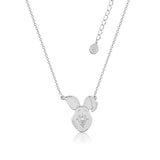 Disney White Gold Plated Winnie The Pooh Piglet Pendant On 45+7cm Chain