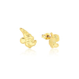 Couture Kingdom Disney Fantasia Gold Plated Sorcerer's Apprentice Mickey Mix-Match Stud Earrings