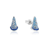 Couture Kingdom Disney Fantasia White Gold Plated Sorcerer's Hat 10mm Stud Earrings