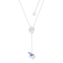 Load image into Gallery viewer, Disney Fantasia White Gold Plated Sorcerer&#39;s Mickey Lariat Pendant On 45+7cm Chain