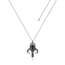 Load image into Gallery viewer, Disney Star Wars White Gold &amp;Gunmetal Plated The Mandalorian Pendant On 65cm Chain