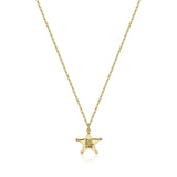 Disney Pixar Toy Story Gold Plated Sheriff Woody Pendant On Chain