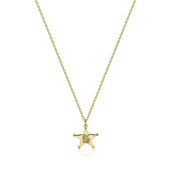 Disney Pixar Toy Story Gold Plated Sheriff Woody Pendant On Chain