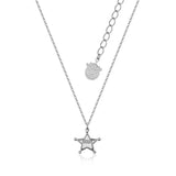 Couture Kingdom Disney Pixar Toy Story White Gold Plated Sheriff Woody Pendant On Chain
