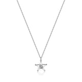 Couture Kingdom Disney Pixar Toy Story White Gold Plated Sheriff Woody Pendant On Chain