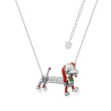 Load image into Gallery viewer, Disney Pixar Toy Story White Gold Plated Slinky Dog Pendant On Chain