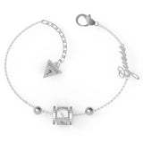 Guess Stainless Steel 4G Double Side Crystal Band Bracelet