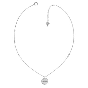 Guess Stainless Steel 16-18" Single & Turning Coin Chain
