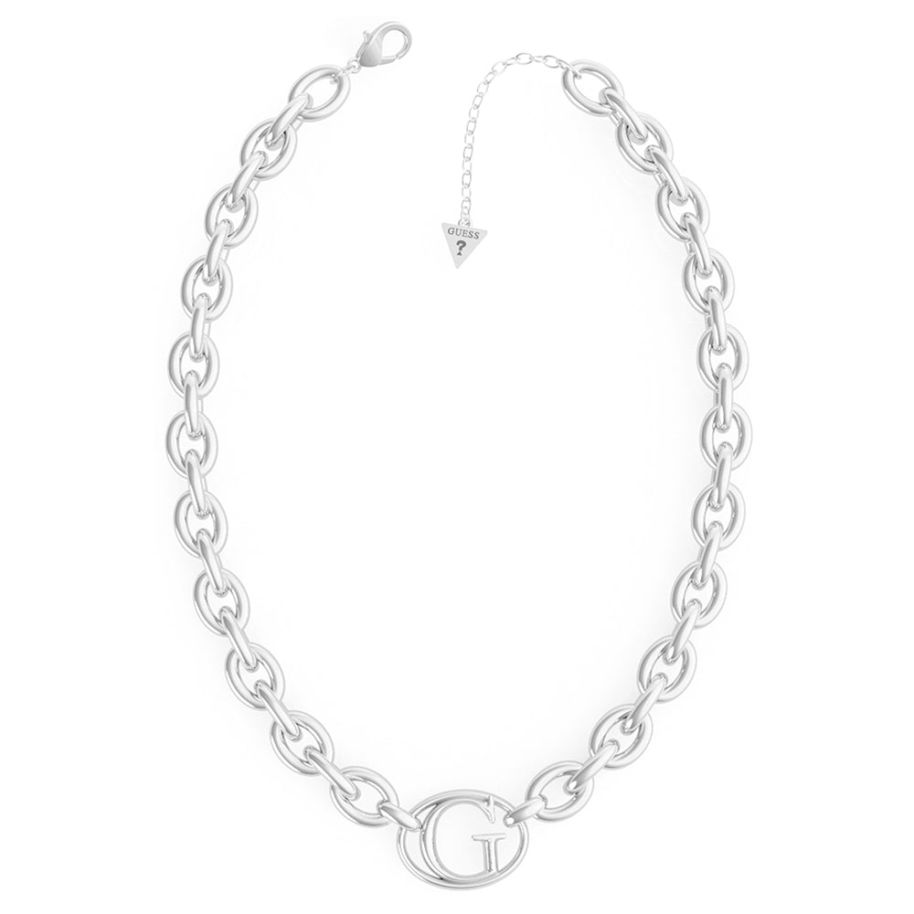 Guess Stainless Steel 16-18" Chain & 26mm G Logo Chain