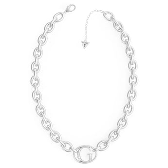Guess Stainless Steel 16-18" Chain & 26mm G Logo Chain
