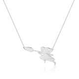 Couture Kingdom Disney Princess Rhodium Plated Moana Pendant with 40cm Chain