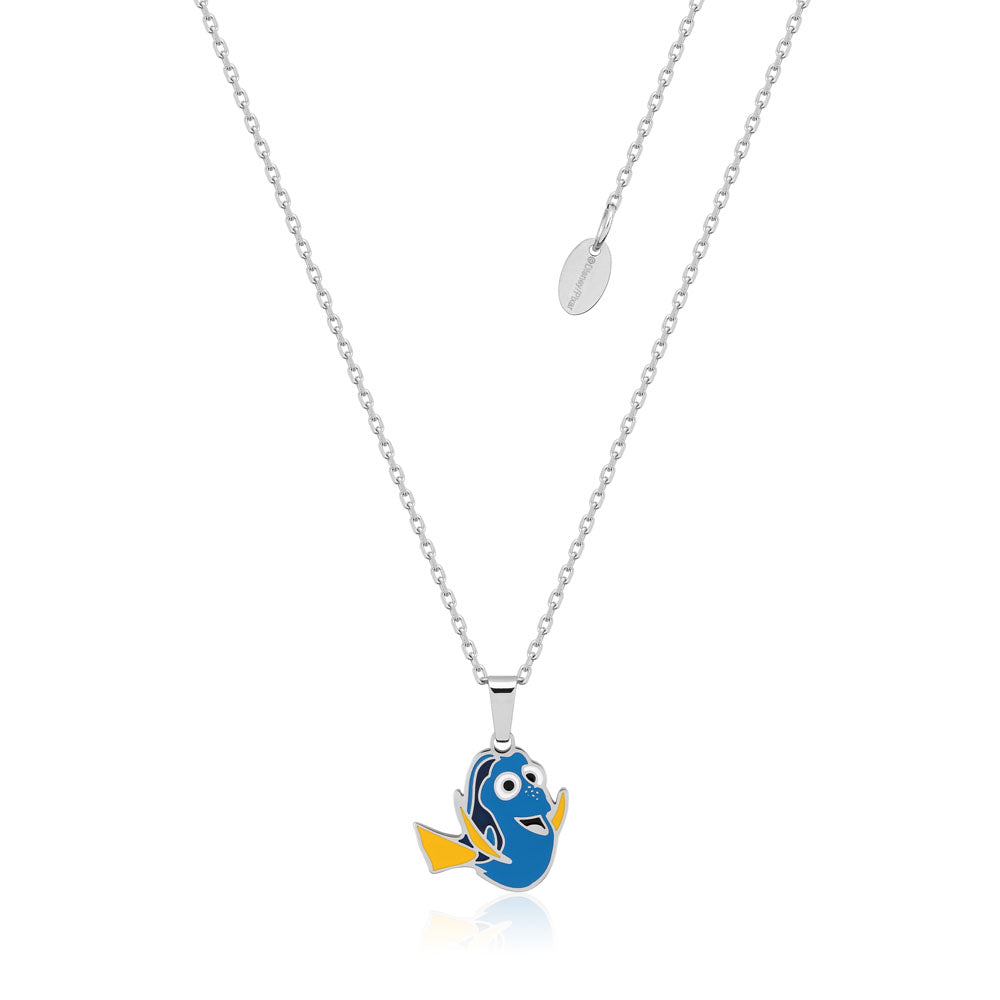 Disney Finding Nemo Stainless Steel Dory Pendant With 40+7cm Chain