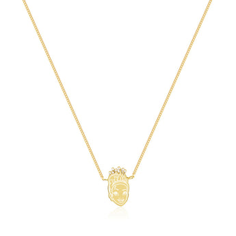 Couture Kingdom Disney Princess And The Frog Gold Plated Tiana Pearl Pendant On 40cm Chain