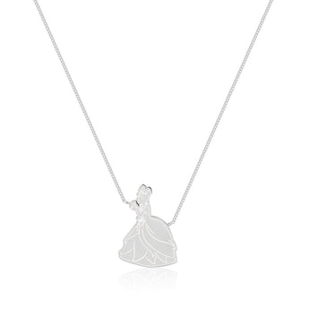 Couture Kingdom Disney Princess And The Frog Rhodium Plated Tiana Pendant On 40cm Chain