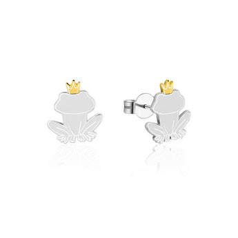 Couture Kingdom Disney Princess And The Frog Two Tone Rhodium Plated Prince Naveen Stud Earrings