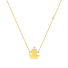 Load image into Gallery viewer, Disney Princess And The Frog Two Tone Gold Plated Prince Naveen Pendant On 40cm Chain