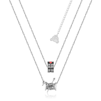 Couture Kingdom Disney Princess Cinderella White GP Cinderelly Double Layer Pendant on 40+45cm Chain