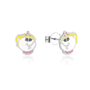 Couture Kingdom Disney Stainless Steel Beauty And The Beast Mrs Potts Stud Earrings