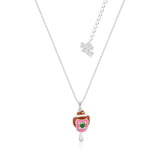 Couture Kingdom Disney Streets Bubble O'Bill White Gold Plated Stainless Steel Enamel Pendant on Chain