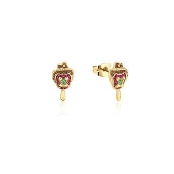 Couture Kingdom Disney Streets  Bubble O'Bill Gold Plated Stainless Steel Crystal Stud Earrings