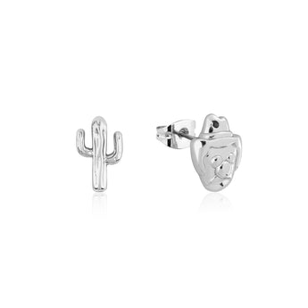 Couture Kingdom Disney Streets Bubble O'Bill White Gold Plated Stainless Steel Cactus Mix Match Earrings