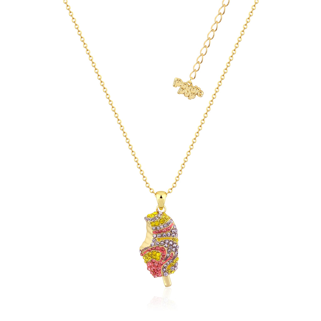 Streets Paddle Pop Gold Plated Rainbow Crystal Pendant on 45+7cm Chain