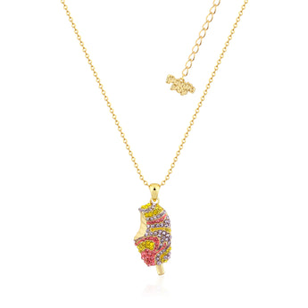 Couture Kingdom Disney Streets Paddle Pop Gold Plated Rainbow Crystal Pendant on 45+7cm Chain