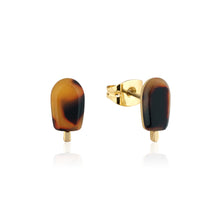 Load image into Gallery viewer, Streets Paddle Pop Gold Plated Stainless Steel 12mm Stud Earrings