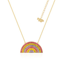 Load image into Gallery viewer, Streets Paddle Pop Gold Plated Stainless Steel Rainbow Crystal 45+7cm Chain