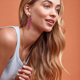 Couture Kingdom Disney Streets Bubble O'Bill Gold Plated Stainless Steel Logo 65mm Drop Earrings