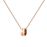 Daniel Wellington Two Tone Rose Gold And Stainless Steel Emalie 45cm Chain