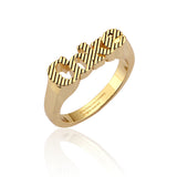 Couture Kingdom Disney Gold Plated Stainless Steel Coke Ring Size "N"